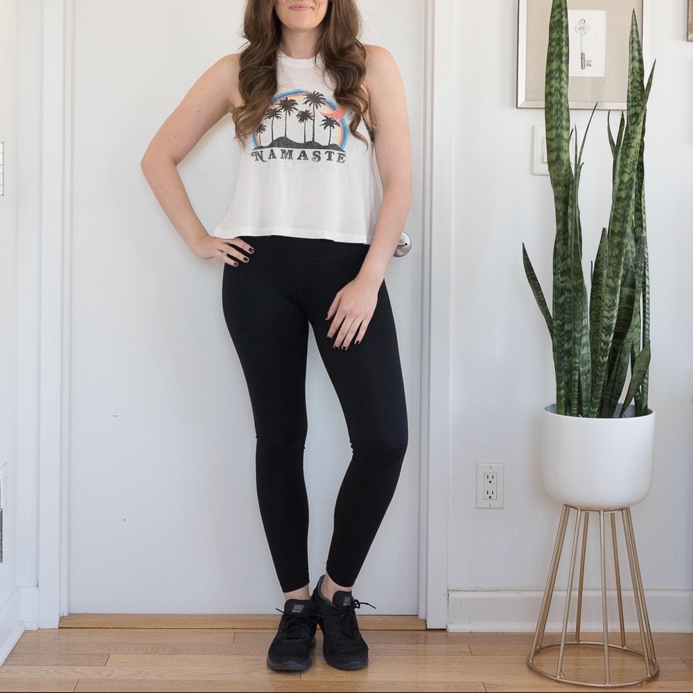 NEW Spiritual Gangster Namaste Crop Tank Top